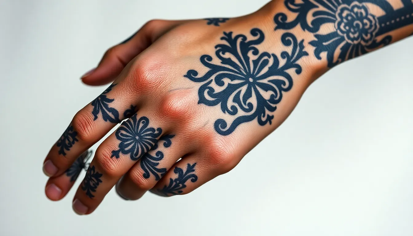 Hand Band Tattoo for Men: 50+ Bold Designs, Pain Guide & Professional Tips 10 Hand Band Tattoo for Men: 50+ Bold Designs, Pain Guide & Professional Tips 9