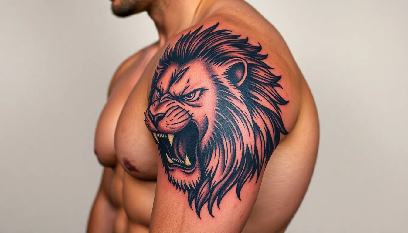 50+ Powerful Lion Tattoo Ideas for Men: Bold Designs That Roar Strength 10 50+ Powerful Lion Tattoo Ideas for Men: Bold Designs That Roar Strength 9