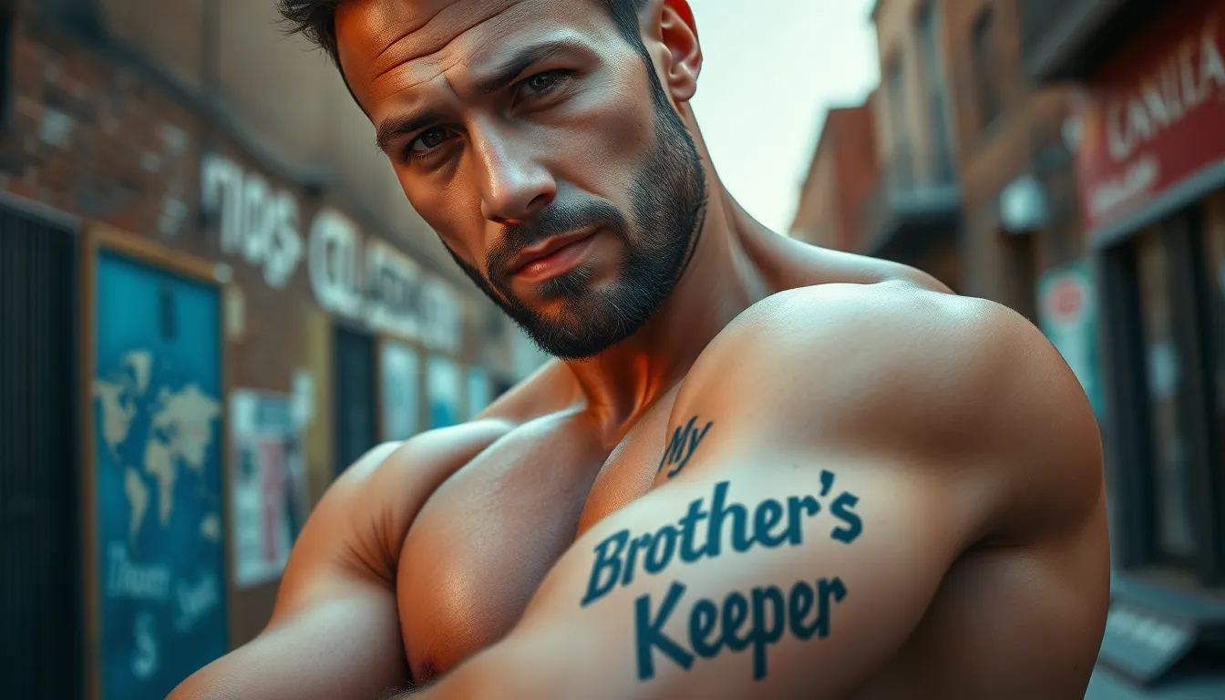 50+ My Brothers Keeper Tattoo Ideas for Men: Bold Designs & Meanings 10 50+ My Brothers Keeper Tattoo Ideas for Men: Bold Designs & Meanings 9