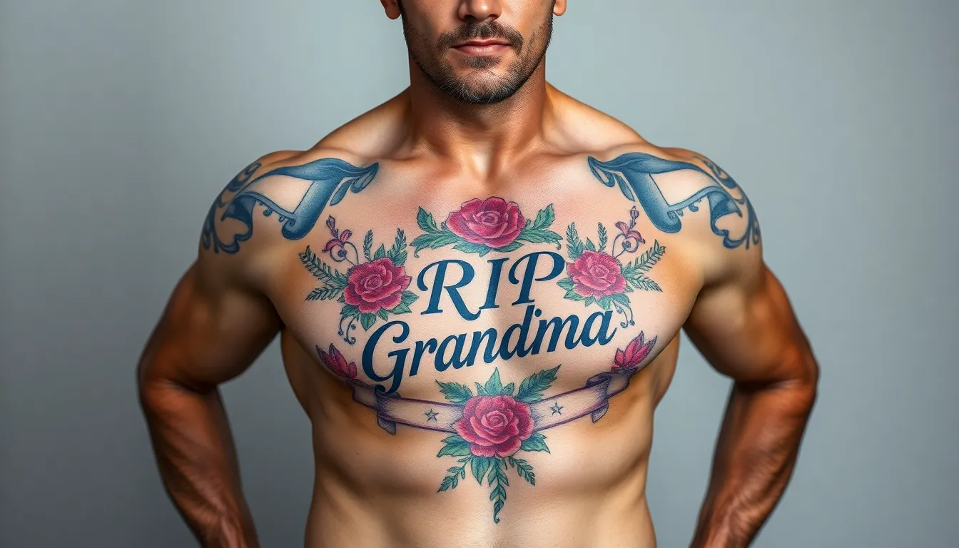 25 Meaningful RIP Grandma Tattoo Ideas for Men Who Want to Honor Her Memory 10 25 Meaningful RIP Grandma Tattoo Ideas for Men Who Want to Honor Her Memory 9