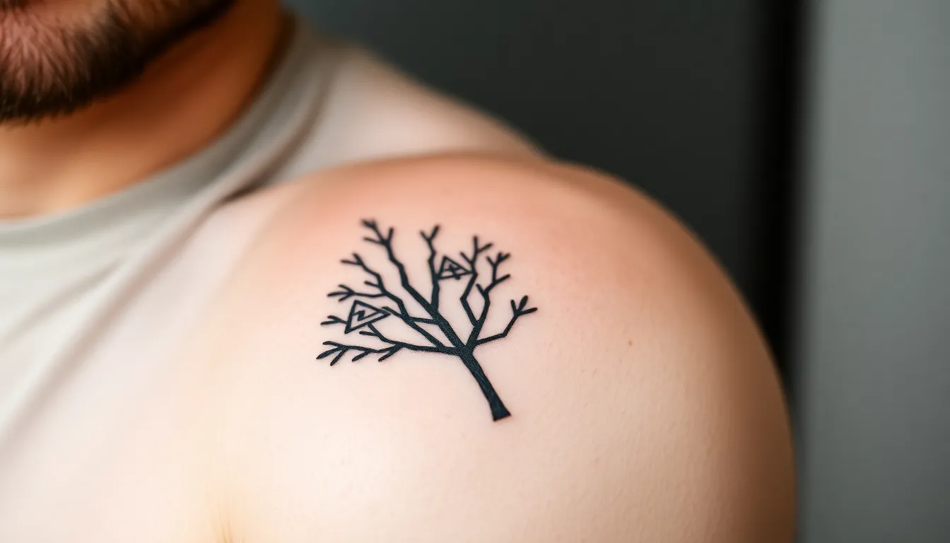 50 Powerful Tree Tattoo Ideas for Men: Symbols of Strength & Growth 9