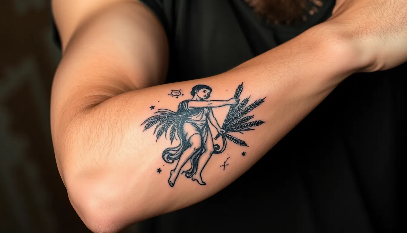 47 Bold Virgo Tattoo Designs for Men: Symbols, Constellations & Placement Ideas 10 47 Bold Virgo Tattoo Designs for Men: Symbols, Constellations & Placement Ideas 9