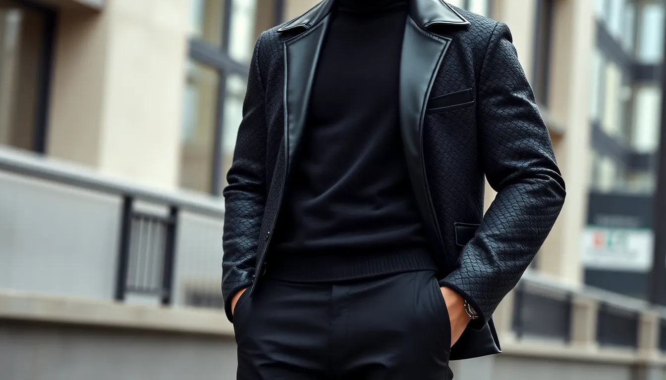 All Black Outfit for Men: 15 Stylish Ways to Master the Modern Monochrome Look 12 All Black Outfit for Men: 15 Stylish Ways to Master the Modern Monochrome Look 11