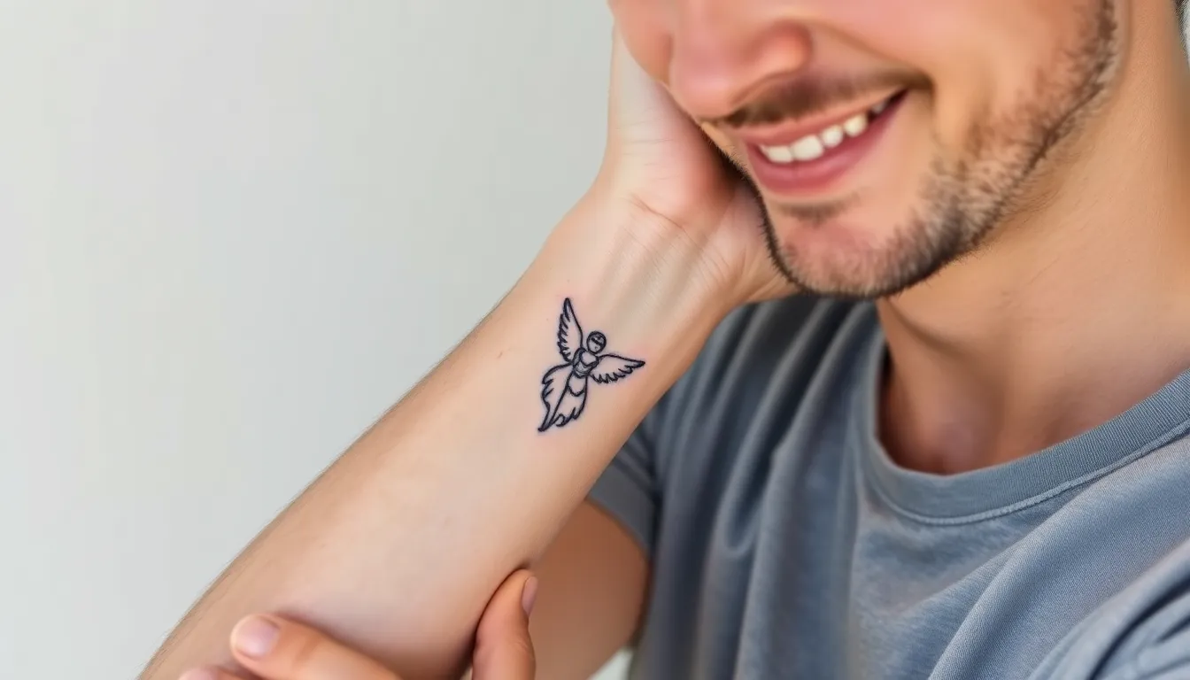 50+ Powerful Angel Tattoo Designs for Men: Ultimate Guide to Masculine Spiritual Ink 12 50+ Powerful Angel Tattoo Designs for Men: Ultimate Guide to Masculine Spiritual Ink 11