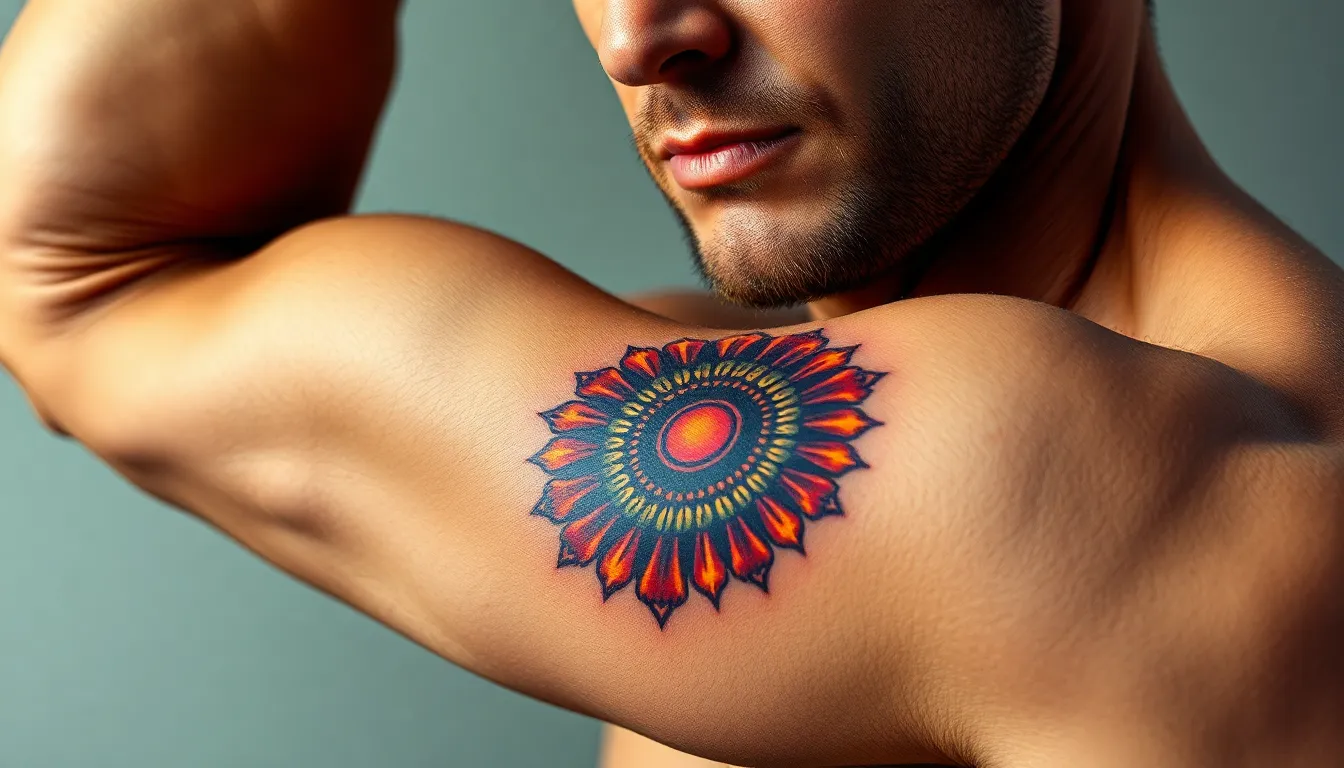 30 Bold Circular Tattoo Designs for Men: From Celtic Knots to Sacred Geometry 12 30 Bold Circular Tattoo Designs for Men: From Celtic Knots to Sacred Geometry 11