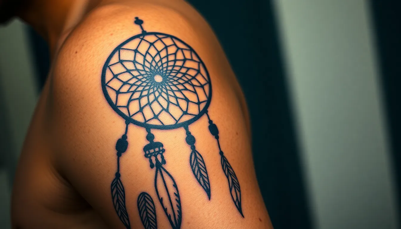 Dream Catcher Tattoo for Men: Designs, Meanings & Placement Guide 2025 12 Dream Catcher Tattoo for Men: Designs, Meanings & Placement Guide 2025 11