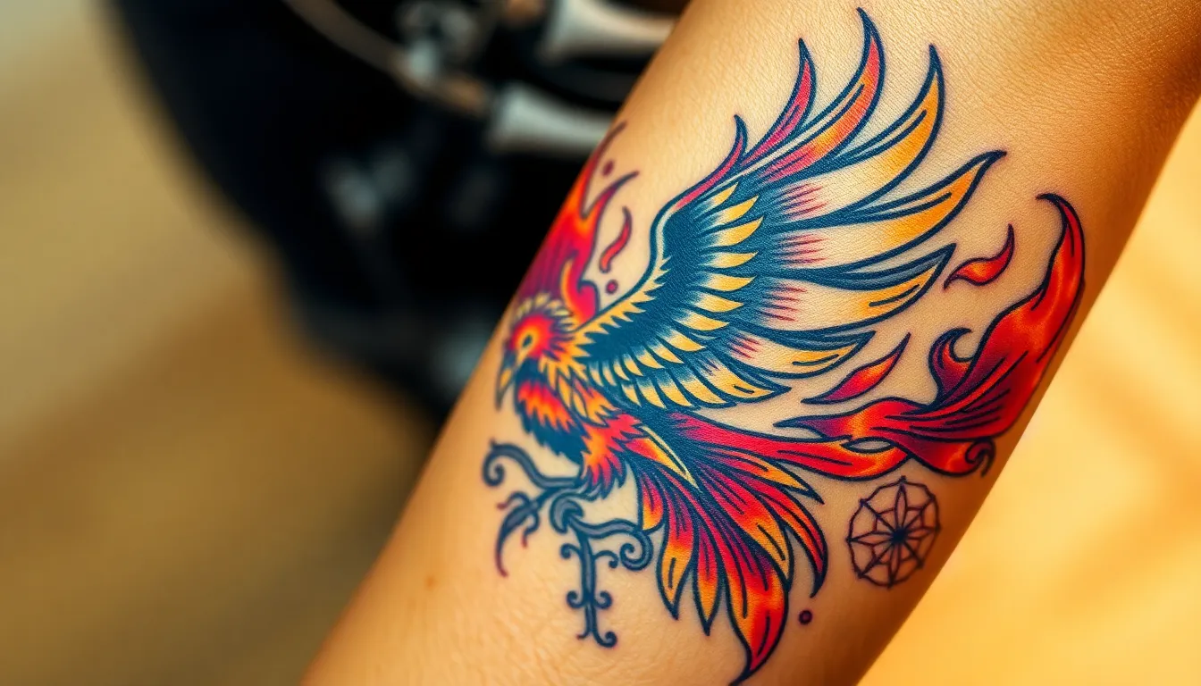 25 Stunning Forearm Phoenix Tattoo Ideas for Men: Complete Design Guide 2025 12 25 Stunning Forearm Phoenix Tattoo Ideas for Men: Complete Design Guide 2025 11