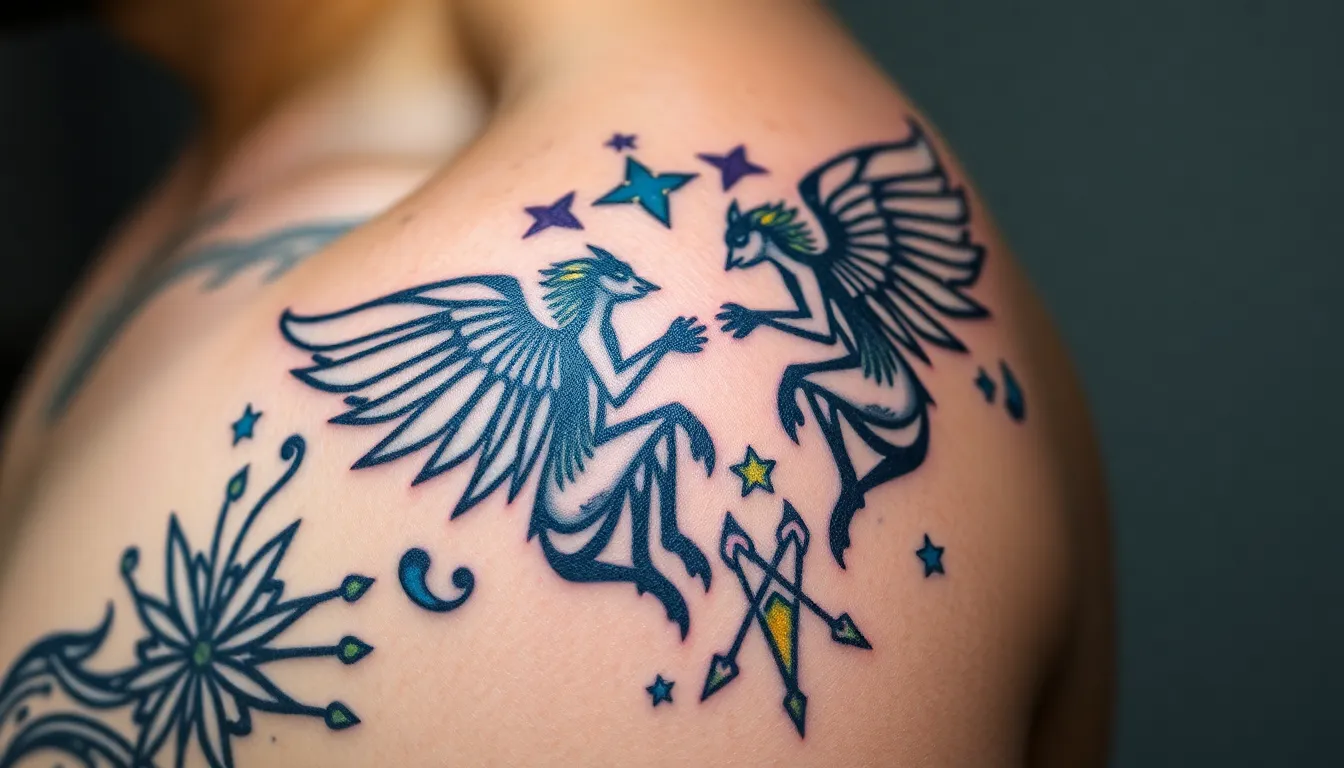 25 Bold Gemini Tattoo Ideas for Men: Zodiac Designs That Embrace Your Dual Nature 12 25 Bold Gemini Tattoo Ideas for Men: Zodiac Designs That Embrace Your Dual Nature 11