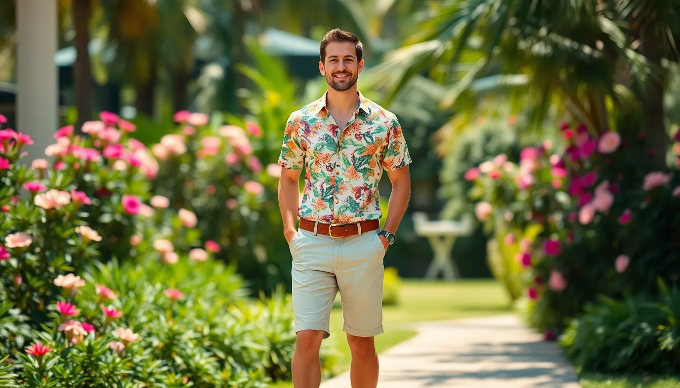 15 Best Mens Floral Shirt Outfit Ideas for Summer 2025 (Style Guide) 12 15 Best Mens Floral Shirt Outfit Ideas for Summer 2025 (Style Guide) 11
