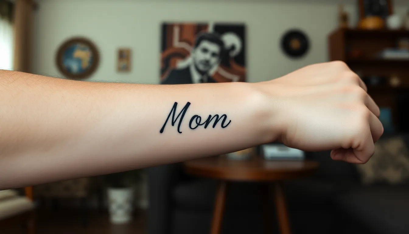 50+ Mom Name Tattoo Ideas for Men: Styles, Fonts & Placement Guide 12 50+ Mom Name Tattoo Ideas for Men: Styles, Fonts & Placement Guide 11