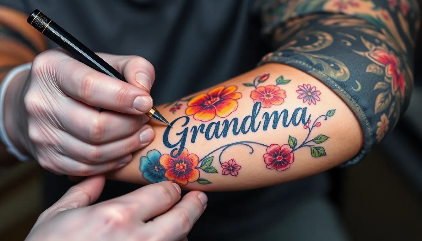 25 Meaningful RIP Grandma Tattoo Ideas for Men Who Want to Honor Her Memory 12 25 Meaningful RIP Grandma Tattoo Ideas for Men Who Want to Honor Her Memory 11