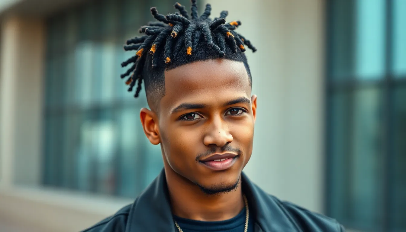 25 Fresh Short Dread Styles for Men: From Classic Locs to Modern Fades 12 25 Fresh Short Dread Styles for Men: From Classic Locs to Modern Fades 11