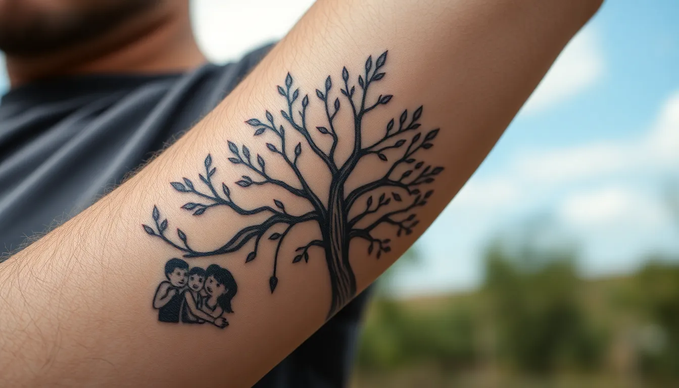 50 Powerful Tree Tattoo Ideas for Men: Symbols of Strength & Growth 11