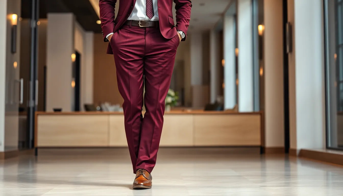 Wine Color Suits for Men: The Ultimate Style Guide for Every Occasion 12 Wine Color Suits for Men: The Ultimate Style Guide for Every Occasion 11