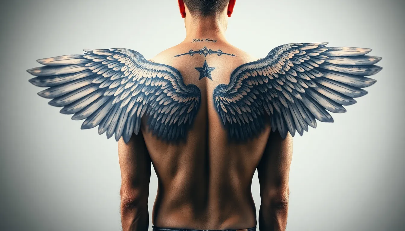50+ Powerful Angel Tattoo Designs for Men: Ultimate Guide to Masculine Spiritual Ink 14 50+ Powerful Angel Tattoo Designs for Men: Ultimate Guide to Masculine Spiritual Ink 13