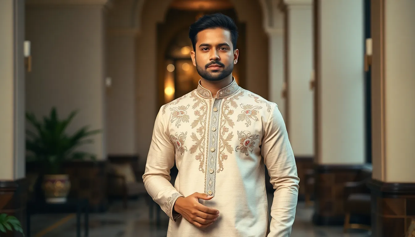 25 Best Kurta Designs for Men: Classic to Designer Styles for Every Occasion (2025) 14 25 Best Kurta Designs for Men: Classic to Designer Styles for Every Occasion (2025) 13