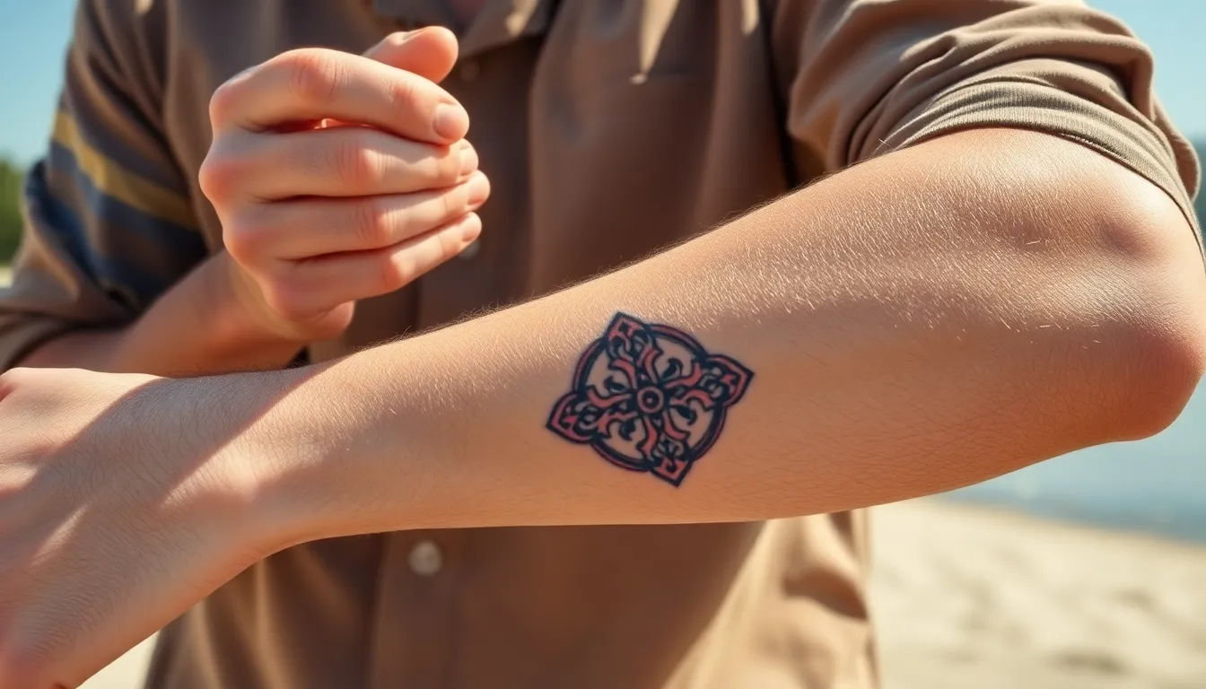 Celtic Cross Tattoo for Men: 50+ Meaningful Designs & Placement Ideas for 2025 14 Celtic Cross Tattoo for Men: 50+ Meaningful Designs & Placement Ideas for 2025 13