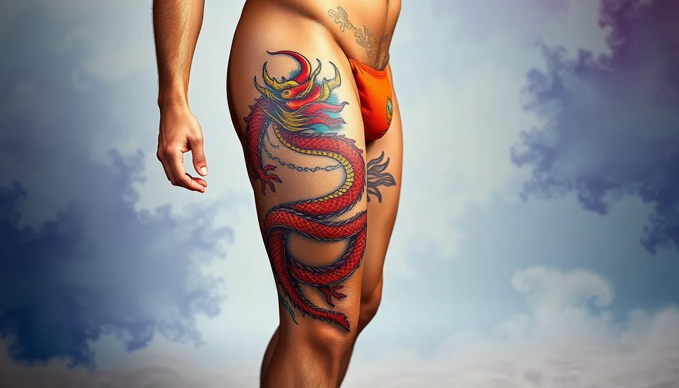 50+ Dragon Tattoo Ideas for Men's Legs: Traditional to Modern Designs (2025) 14 50+ Dragon Tattoo Ideas for Men's Legs: Traditional to Modern Designs (2025) 13