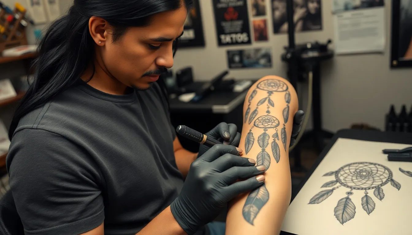 Dream Catcher Tattoo for Men: Designs, Meanings & Placement Guide 2025 14 Dream Catcher Tattoo for Men: Designs, Meanings & Placement Guide 2025 13