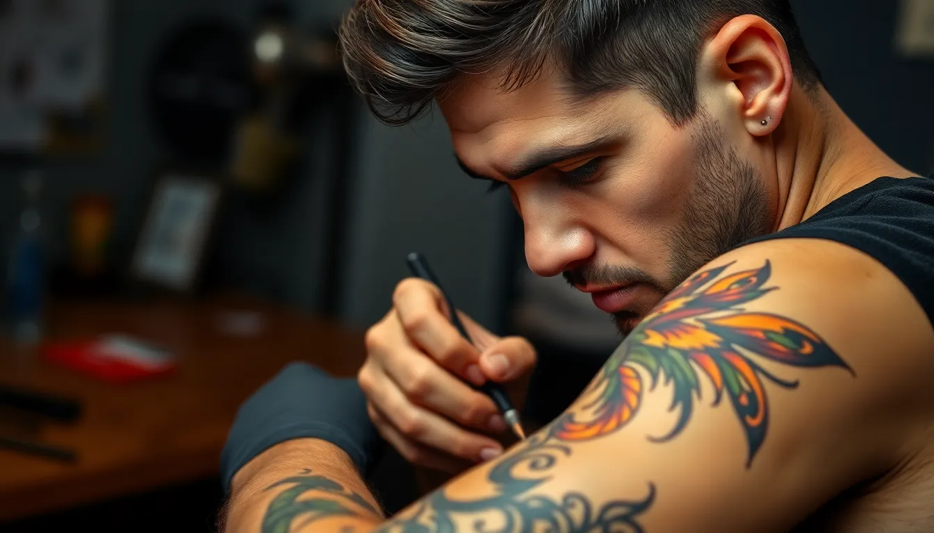 25 Stunning Forearm Phoenix Tattoo Ideas for Men: Complete Design Guide 2025 14 25 Stunning Forearm Phoenix Tattoo Ideas for Men: Complete Design Guide 2025 13