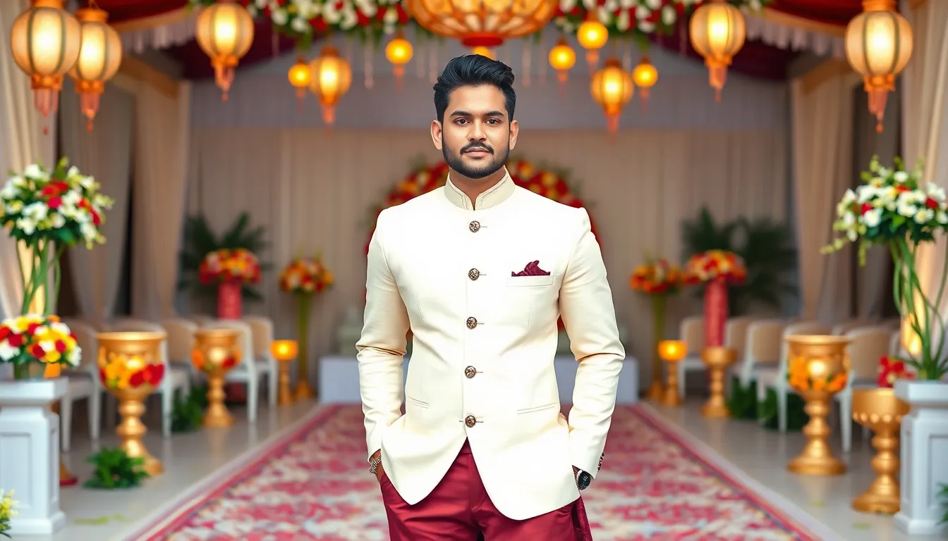 Best Indian Wedding Formal Dresses for Men: Sherwanis, Bandhgalas & More 14 Best Indian Wedding Formal Dresses for Men: Sherwanis, Bandhgalas & More 13