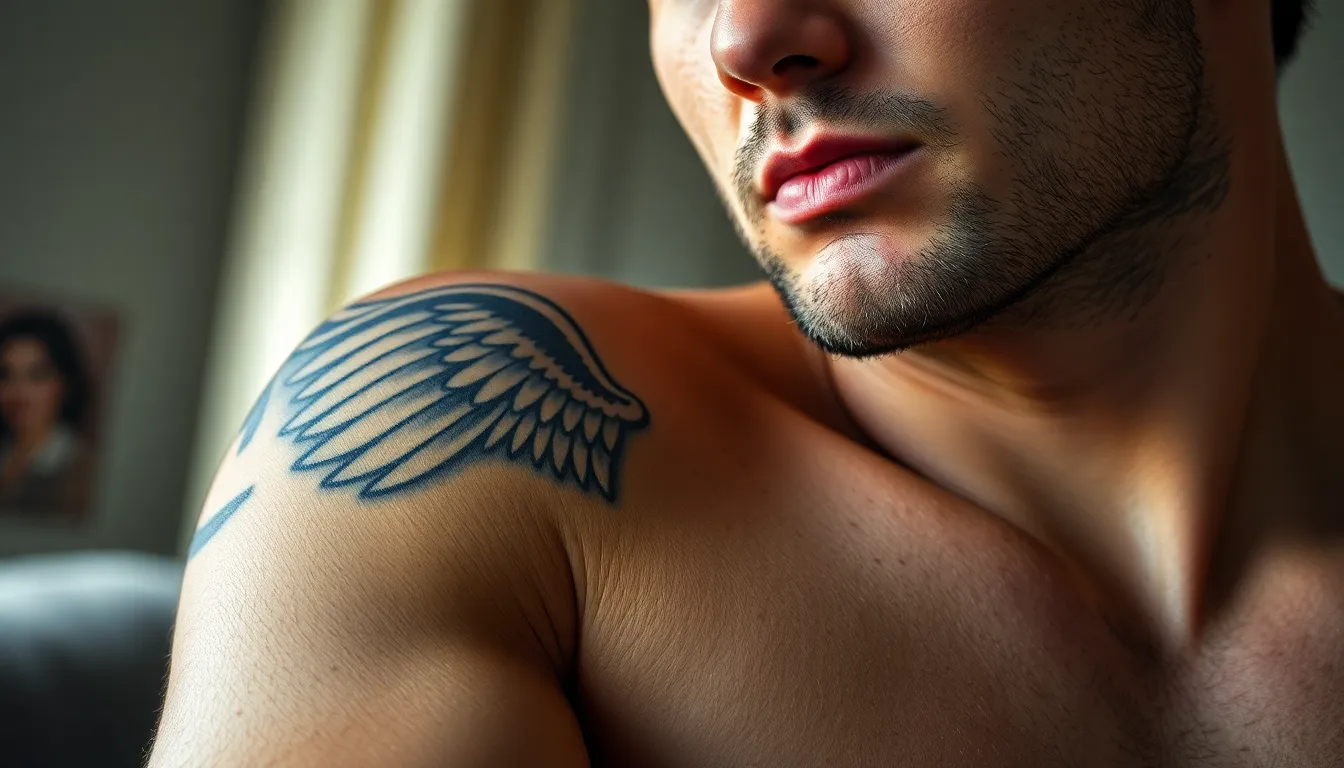 Guardian Angel Tattoo for Men: 50+ Powerful Designs & Placement Ideas (2025 Guide) 14 Guardian Angel Tattoo for Men: 50+ Powerful Designs & Placement Ideas (2025 Guide) 13