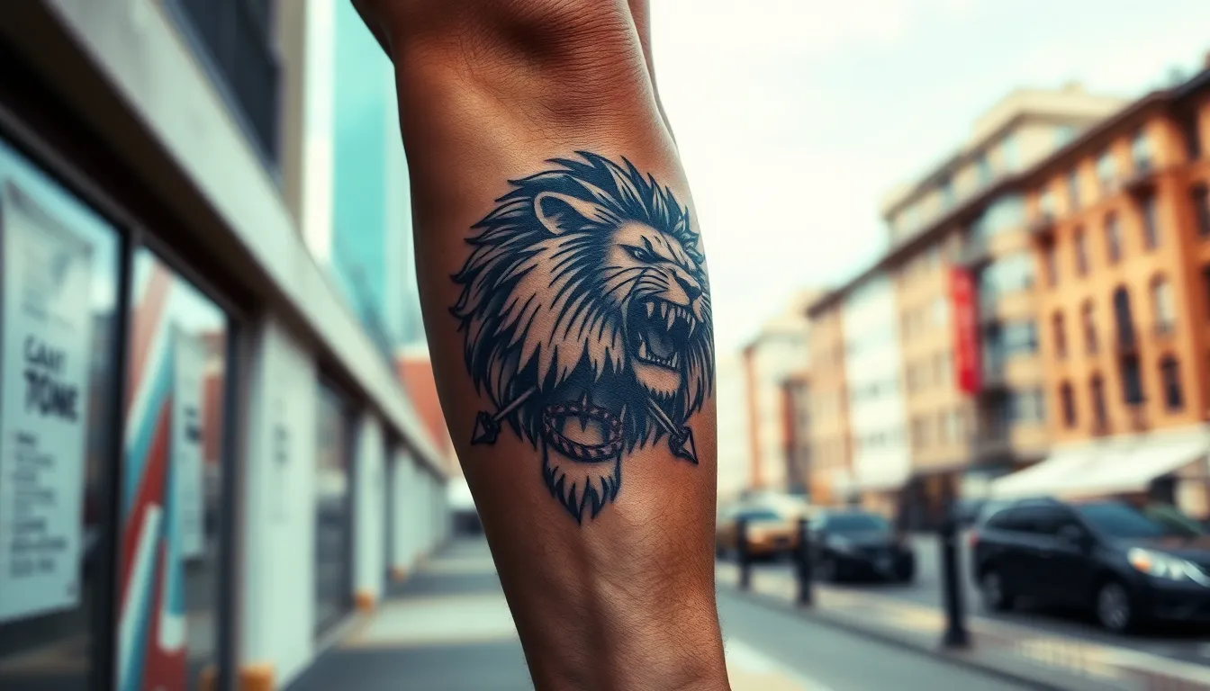 Lion Forearm Tattoo for Men: 15+ Bold Designs & Placement Ideas (2025) 14 Lion Forearm Tattoo for Men: 15+ Bold Designs & Placement Ideas (2025) 13