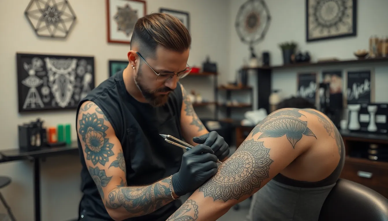 50+ Bold Mandala Tattoo Designs for Men: Sacred Geometry Meets Masculine Art 14 50+ Bold Mandala Tattoo Designs for Men: Sacred Geometry Meets Masculine Art 13