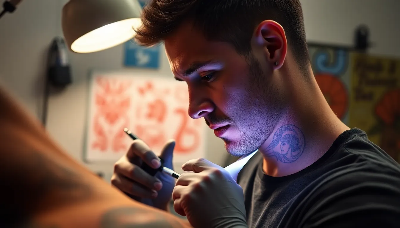 Best Neck Tattoo Stencils for Men: Complete Guide to Perfect Placement & Designs 14 Best Neck Tattoo Stencils for Men: Complete Guide to Perfect Placement & Designs 13