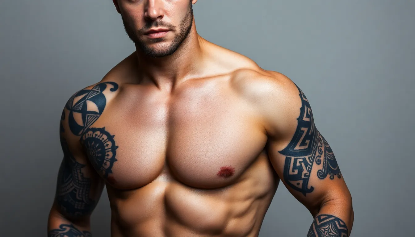 50 Bold Black Tattoo Ideas for Men: Tribal, Geometric & Minimalist Designs 14 50 Bold Black Tattoo Ideas for Men: Tribal, Geometric & Minimalist Designs 13