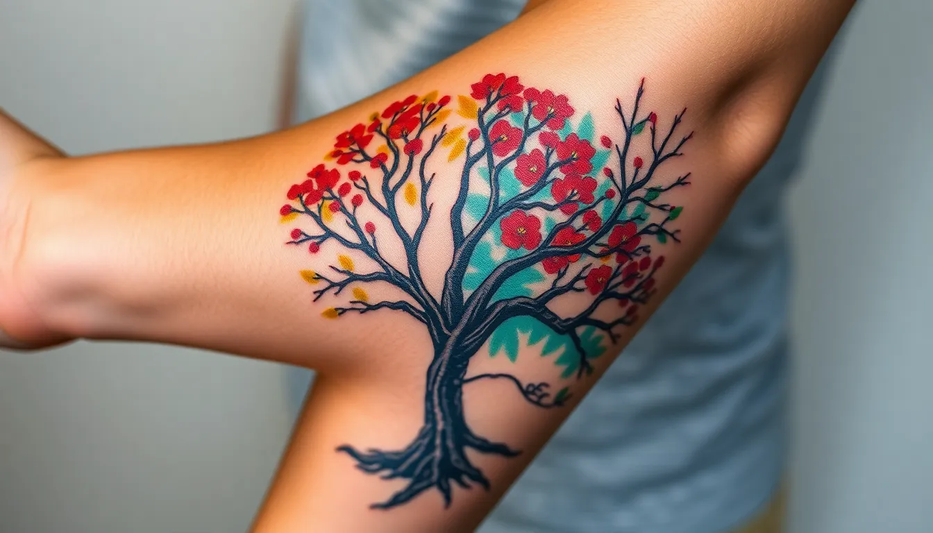 50 Powerful Tree Tattoo Ideas for Men: Symbols of Strength & Growth 13
