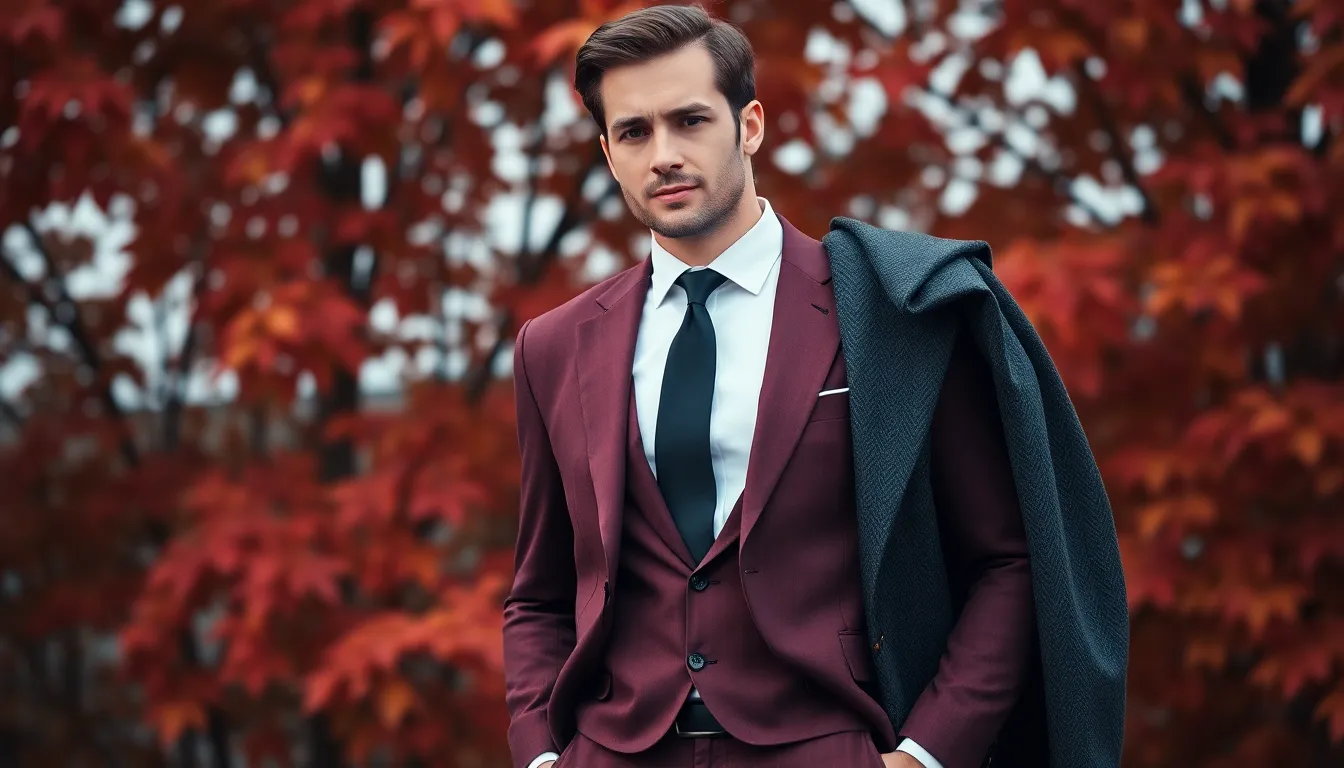 Wine Color Suits for Men: The Ultimate Style Guide for Every Occasion 14 Wine Color Suits for Men: The Ultimate Style Guide for Every Occasion 13