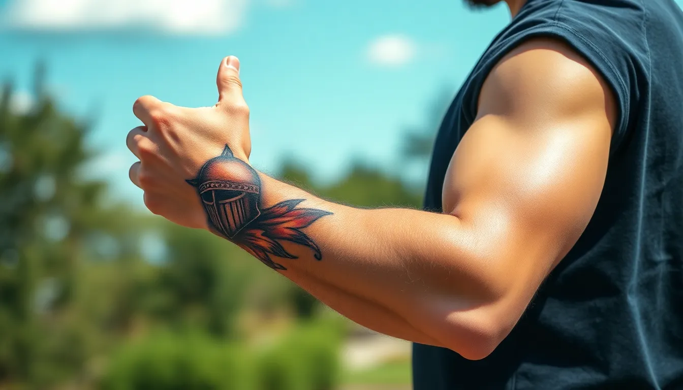 25 Powerful Armor of God Tattoo Ideas for Men: Biblical Designs & Meanings 16 25 Powerful Armor of God Tattoo Ideas for Men: Biblical Designs & Meanings 15