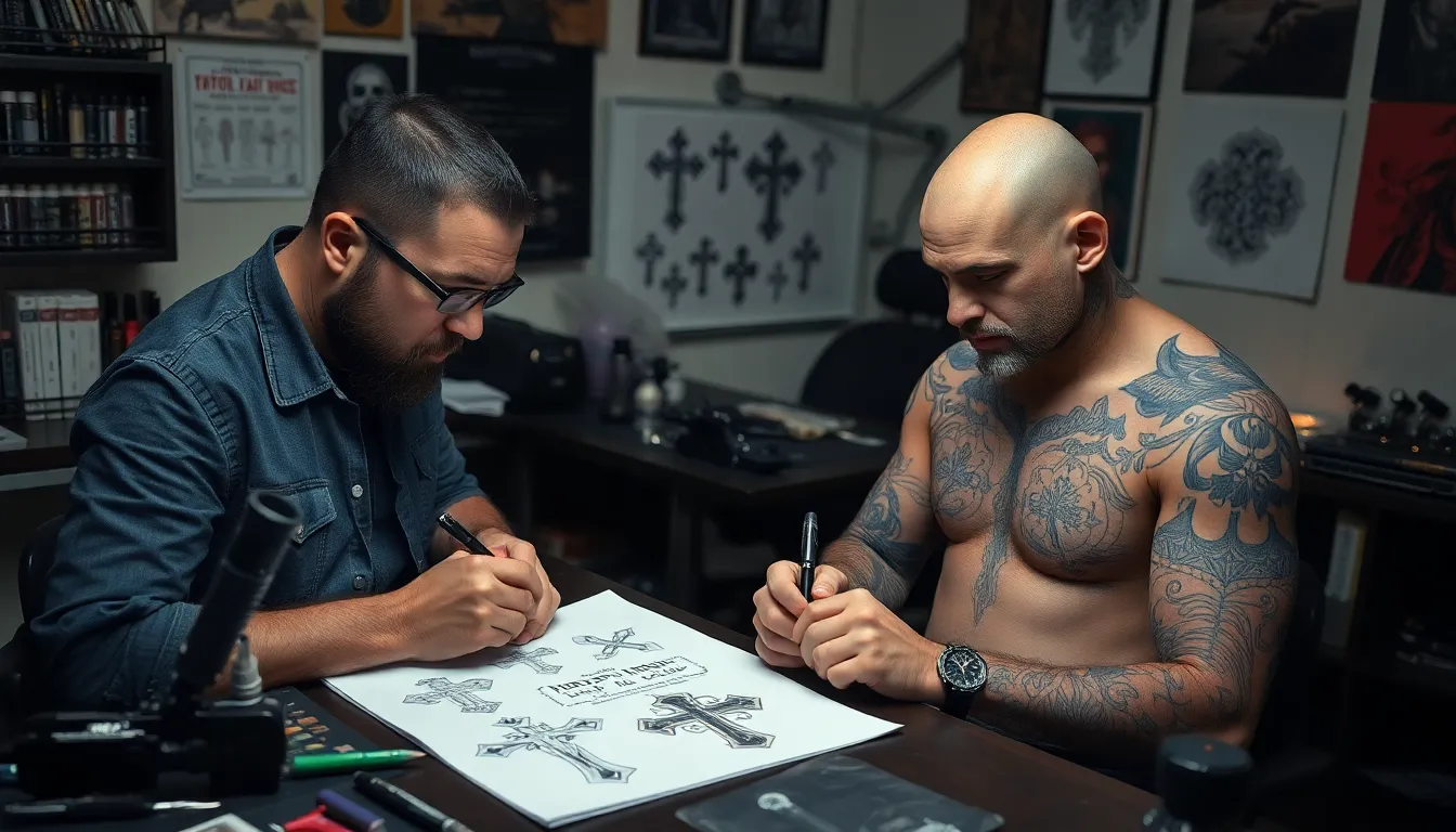 50+ Bold Chest Cross Tattoo Ideas for Men: Designs, Placement & Meaning Guide 16 50+ Bold Chest Cross Tattoo Ideas for Men: Designs, Placement & Meaning Guide 15