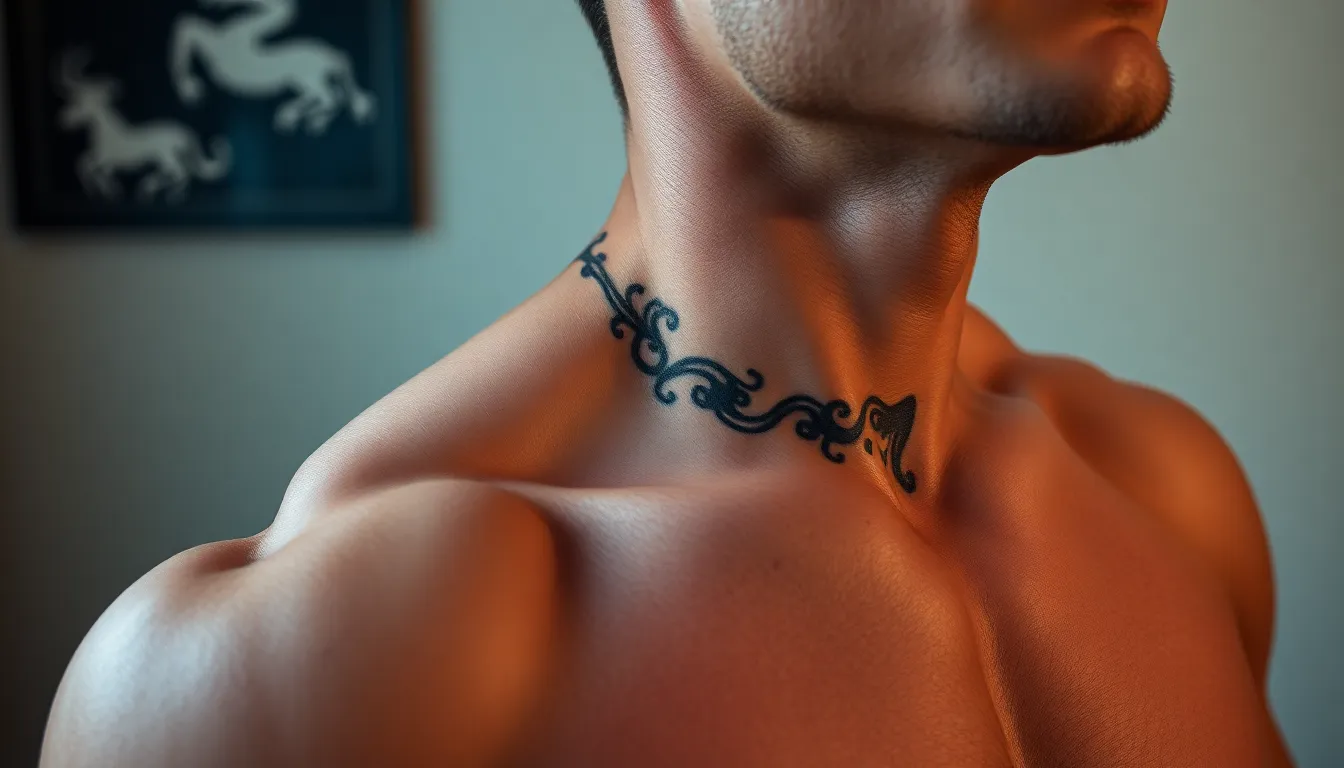 30 Bold Collar Bone Tattoo Ideas for Men: Designs, Pain & Aftercare Guide 16 30 Bold Collar Bone Tattoo Ideas for Men: Designs, Pain & Aftercare Guide 15