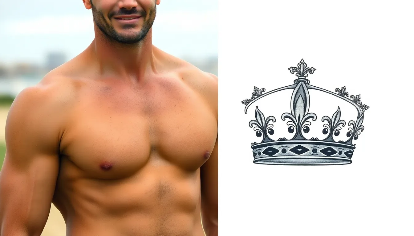 50+ Crown Tattoo Designs for Men: Bold Royal Ink Ideas & Placement Tips 16 50+ Crown Tattoo Designs for Men: Bold Royal Ink Ideas & Placement Tips 15