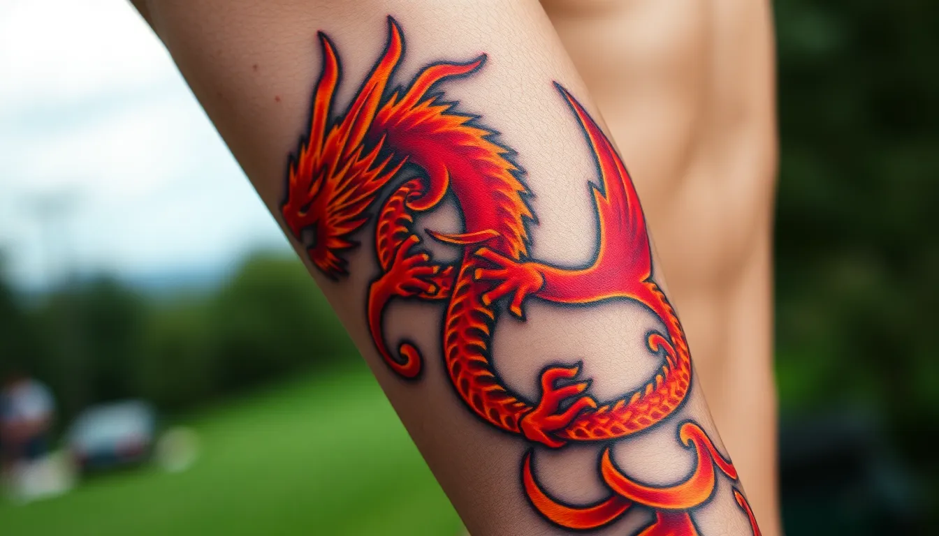 50+ Epic Dragon Tattoo Designs for Men: Traditional to Modern Styles 16 50+ Epic Dragon Tattoo Designs for Men: Traditional to Modern Styles 15