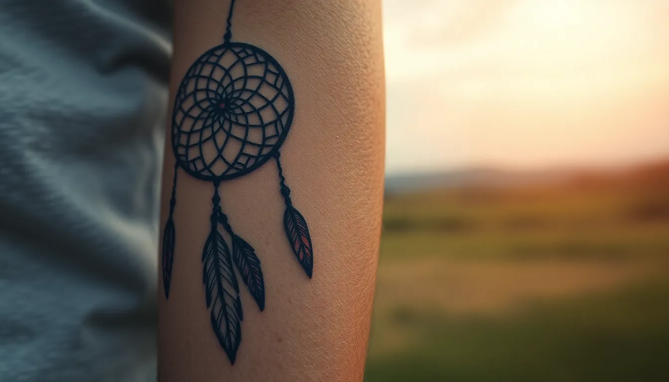 Dream Catcher Tattoo for Men: Designs, Meanings & Placement Guide 2025 16 Dream Catcher Tattoo for Men: Designs, Meanings & Placement Guide 2025 15