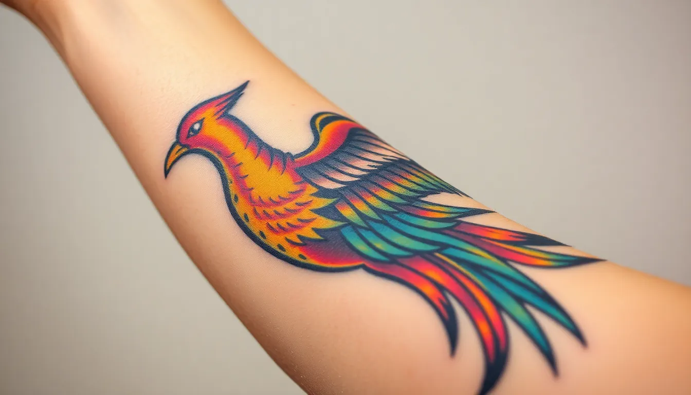 25 Stunning Forearm Phoenix Tattoo Ideas for Men: Complete Design Guide 2025 16 25 Stunning Forearm Phoenix Tattoo Ideas for Men: Complete Design Guide 2025 15