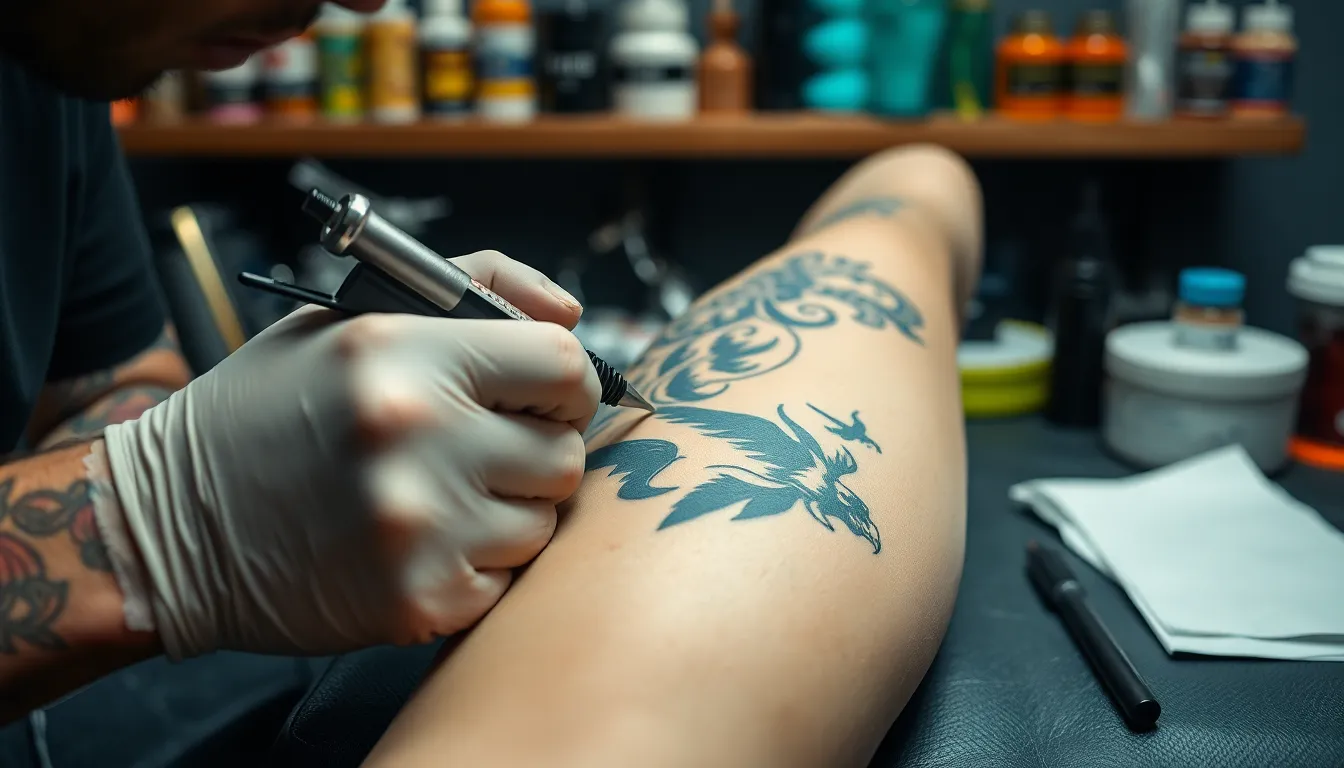 Best Leg Tattoo Stencil Designs for Men: Complete Guide to Perfect Placement 16 Best Leg Tattoo Stencil Designs for Men: Complete Guide to Perfect Placement 15
