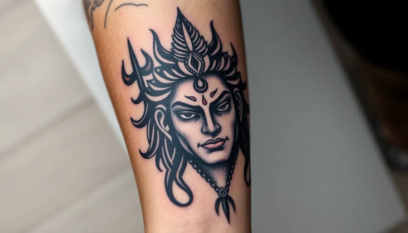 50+ Powerful Mahadev Tattoo Designs for Men: From Minimalist to Full Sleeve Ideas 16 50+ Powerful Mahadev Tattoo Designs for Men: From Minimalist to Full Sleeve Ideas 15