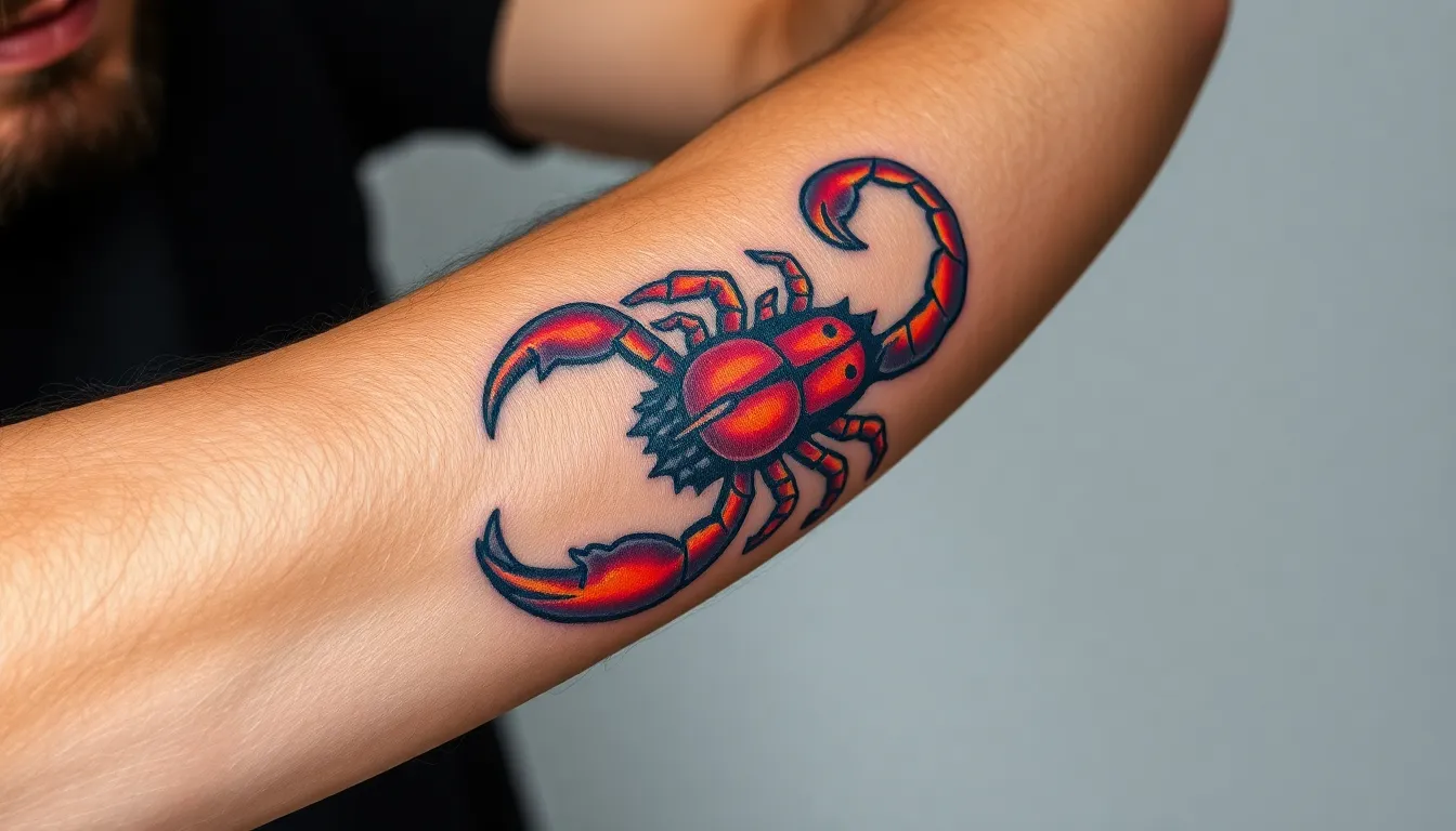 Epic Scorpion Tattoo Ideas for Men's Arms: Bold Designs That Command Respect 16 Epic Scorpion Tattoo Ideas for Men's Arms: Bold Designs That Command Respect 15