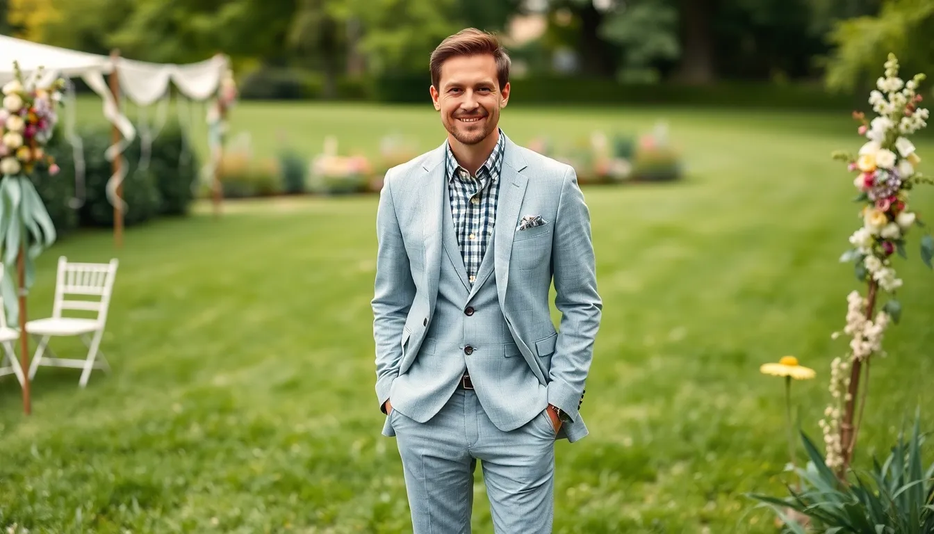 Spring Wedding Guest Outfit Ideas for Men: Complete Style Guide 2025 16 Spring Wedding Guest Outfit Ideas for Men: Complete Style Guide 2025 15