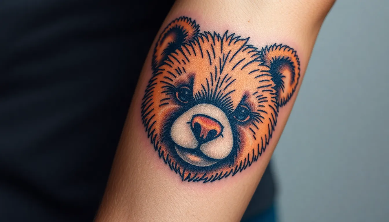 Teddy Bear Tattoo for Men: 15 Masculine Designs That Prove Soft Can Be Strong 16 Teddy Bear Tattoo for Men: 15 Masculine Designs That Prove Soft Can Be Strong 15