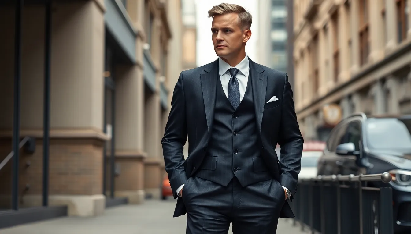 The Complete Guide to Three Piece Suits for Men: Style, Fit & Occasions (2025) 16 The Complete Guide to Three Piece Suits for Men: Style, Fit & Occasions (2025) 15