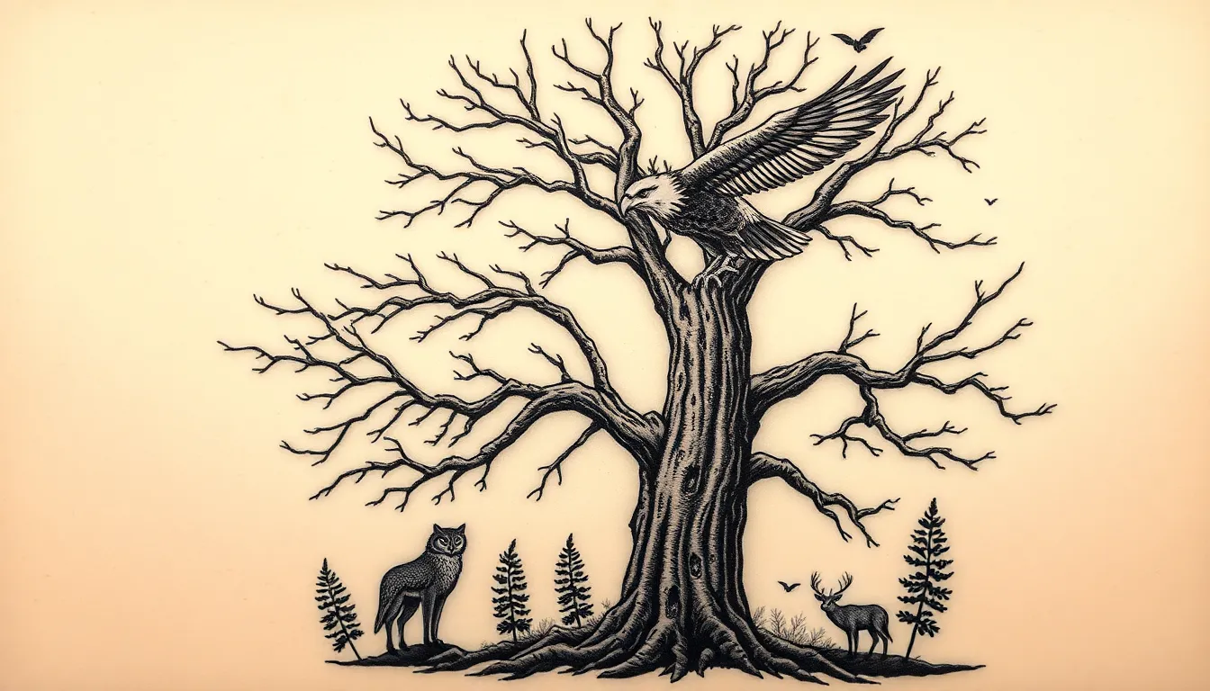 50 Powerful Tree Tattoo Ideas for Men: Symbols of Strength & Growth 15