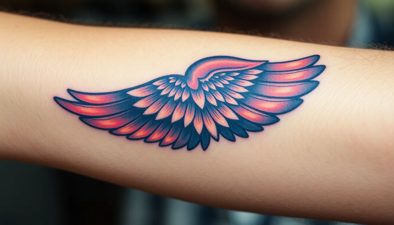 50+ Wing Forearm Tattoo Ideas for Men: Designs, Meanings & Placement Guide 16 50+ Wing Forearm Tattoo Ideas for Men: Designs, Meanings & Placement Guide 15