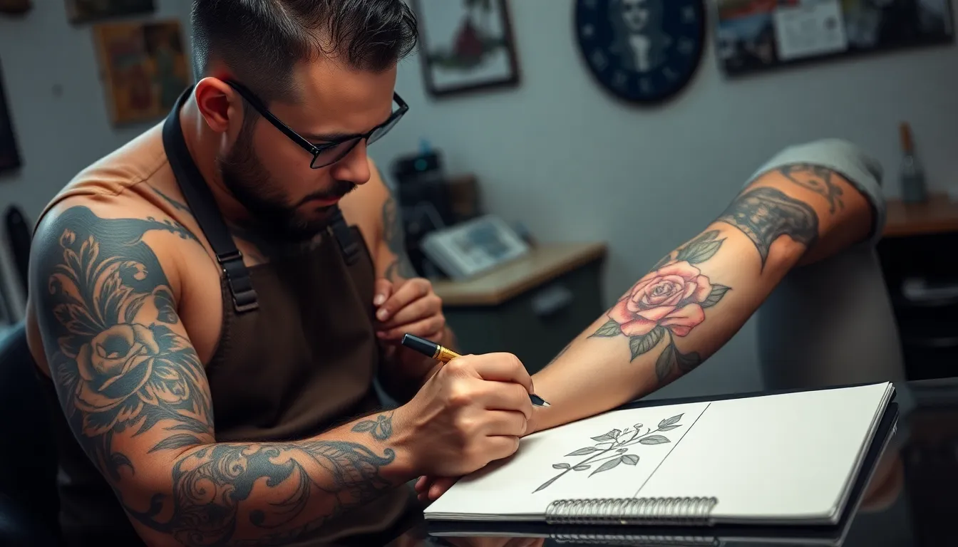 50+ Bold Rose Tattoo Designs for Men: From Classic to Modern Styles 18 50+ Bold Rose Tattoo Designs for Men: From Classic to Modern Styles 17