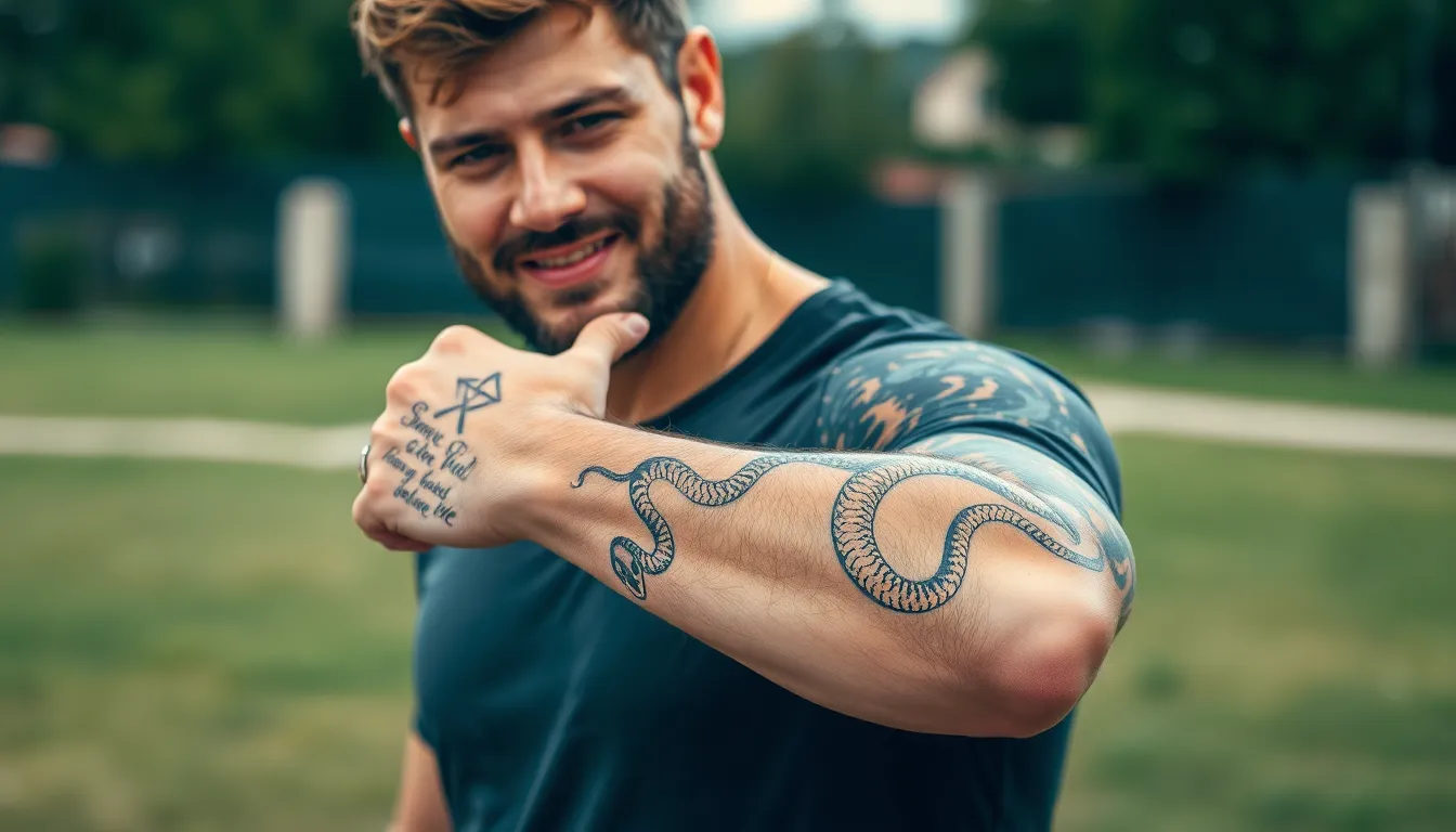 50+ Bold Snake Tattoo Ideas for Men: Traditional to Modern Designs 18 50+ Bold Snake Tattoo Ideas for Men: Traditional to Modern Designs 17