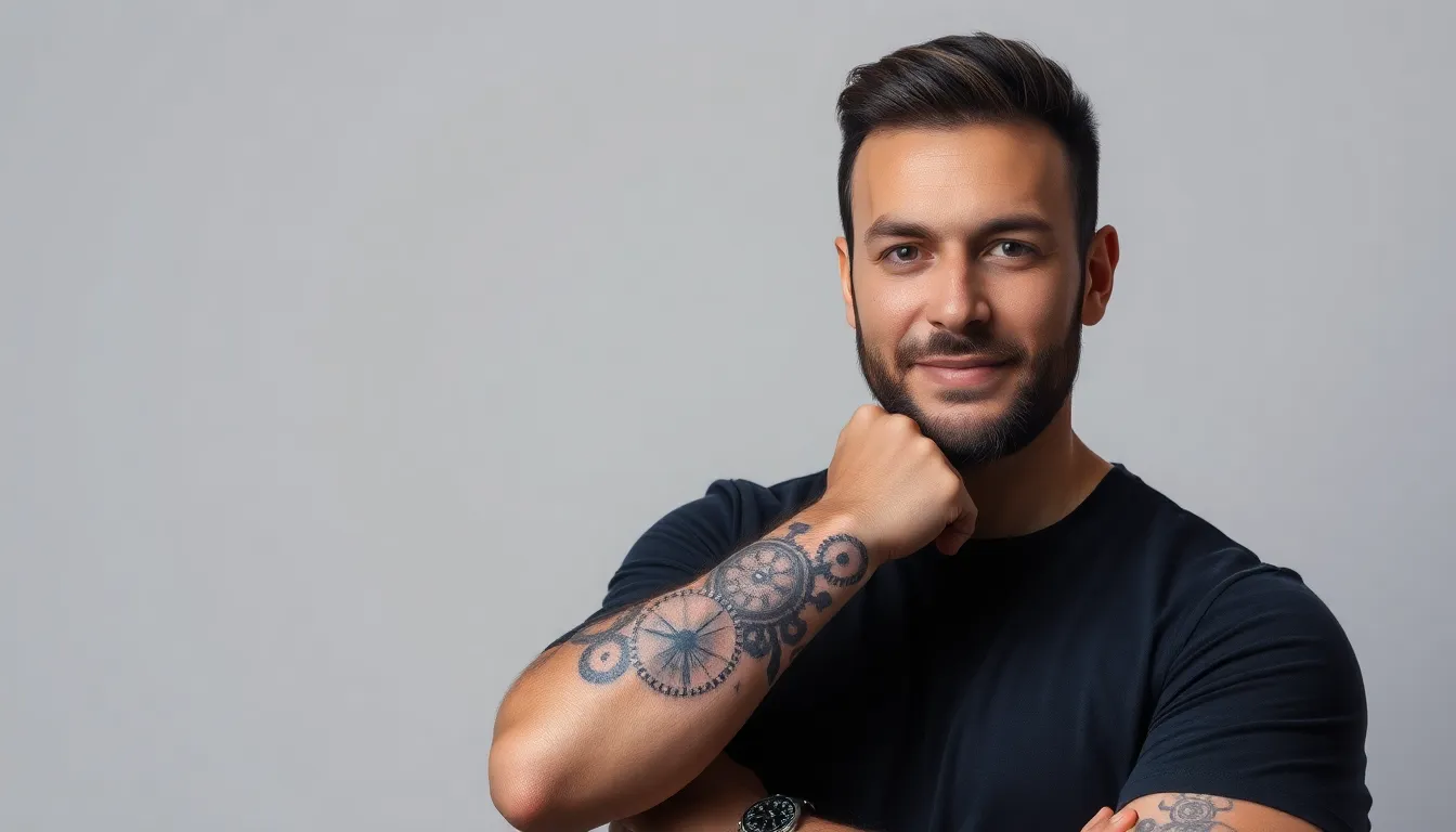 50+ Epic Time Tattoo Ideas for Men: Clocks, Gears & Meaningful Designs 18 50+ Epic Time Tattoo Ideas for Men: Clocks, Gears & Meaningful Designs 17